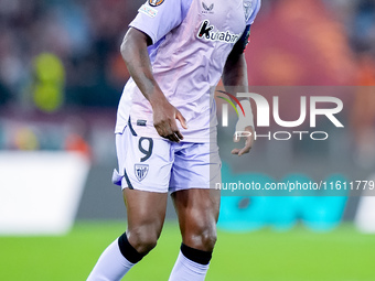 Inaki Williams of Athletic Club during the UEFA Europa League 2024/25 League Phase MD1 match between AS Roma and Athletic Club at Stadio Oli...