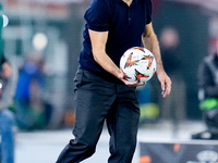 Ivan Juric head coach of AS Roma during the UEFA Europa League 2024/25 League Phase MD1 match between AS Roma and Athletic Club at Stadio Ol...