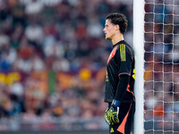 Mile Svilar of AS Roma looks on during the UEFA Europa League 2024/25 League Phase MD1 match between AS Roma and Athletic Club at Stadio Oli...