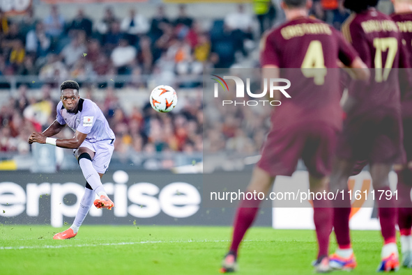 Alvaro Djalo' of Athletic Club during the UEFA Europa League 2024/25 League Phase MD1 match between AS Roma and Athletic Club at Stadio Olim...