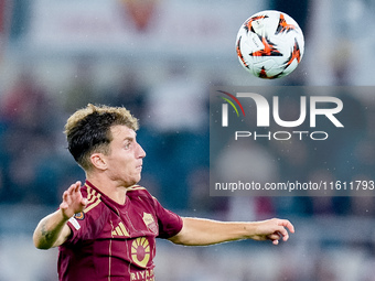 Tommaso Baldanzi of AS Roma during the UEFA Europa League 2024/25 League Phase MD1 match between AS Roma and Athletic Club at Stadio Olimpic...