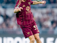 Tommaso Baldanzi of AS Roma during the UEFA Europa League 2024/25 League Phase MD1 match between AS Roma and Athletic Club at Stadio Olimpic...