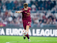 Tommaso Baldanzi of AS Roma controls the ball during the UEFA Europa League 2024/25 League Phase MD1 match between AS Roma and Athletic Club...