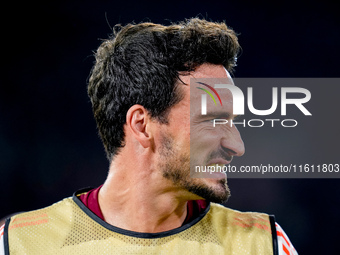 Mats Hummels of AS Roma looks on during the UEFA Europa League 2024/25 League Phase MD1 match between AS Roma and Athletic Club at Stadio Ol...