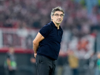 Ivan Juric head coach of AS Roma looks on during the UEFA Europa League 2024/25 League Phase MD1 match between AS Roma and Athletic Club at...