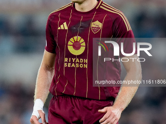 Artem Dovbyk of AS Roma looks on during the UEFA Europa League 2024/25 League Phase MD1 match between AS Roma and Athletic Club at Stadio Ol...