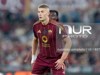 Artem Dovbyk of AS Roma looks on during the UEFA Europa League 2024/25 League Phase MD1 match between AS Roma and Athletic Club at Stadio Ol...