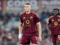 Artem Dovbyk of AS Roma looks on during the UEFA Europa League 2024/25 League Phase MD1 match between AS Roma and Athletic Club at Stadio Ol...