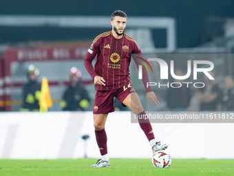 Mario Hermoso of AS Roma during the UEFA Europa League 2024/25 League Phase MD1 match between AS Roma and Athletic Club at Stadio Olimpico o...