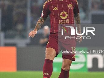 Leandro Paredes of A.S. Roma is in action during the UEFA Europa League 2024/25 League Phase MD1 match between A.S. Roma and Athletic Club B...