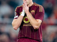 Artem Dovbyk of AS Roma looks dejected during the UEFA Europa League 2024/25 League Phase MD1 match between AS Roma and Athletic Club at Sta...