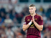 Artem Dovbyk of AS Roma looks dejected during the UEFA Europa League 2024/25 League Phase MD1 match between AS Roma and Athletic Club at Sta...