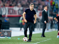 Ivan Juric head coach of AS Roma looks on during the UEFA Europa League 2024/25 League Phase MD1 match between AS Roma and Athletic Club at...