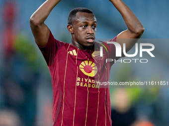 Saud Abdulhamid of AS Roma during the UEFA Europa League 2024/25 League Phase MD1 match between AS Roma and Athletic Club at Stadio Olimpico...