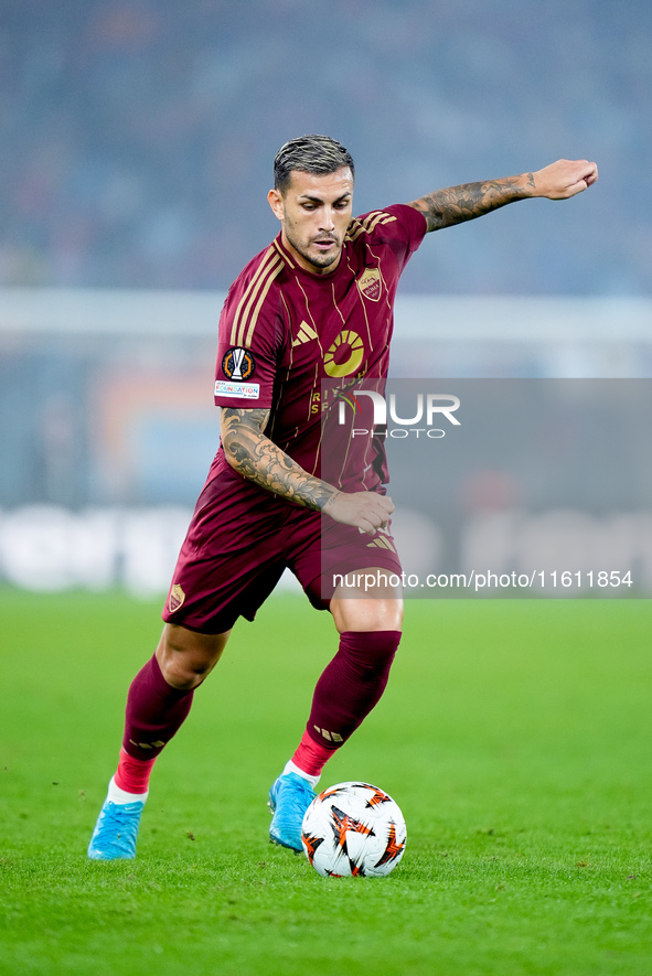 Leandro Paredes of AS Roma during the UEFA Europa League 2024/25 League Phase MD1 match between AS Roma and Athletic Club at Stadio Olimpico...