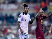 Nico Williams of Athletic Club gestures during the UEFA Europa League 2024/25 League Phase MD1 match between AS Roma and Athletic Club at St...