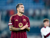 Leandro Paredes of AS Roma applauds during the UEFA Europa League 2024/25 League Phase MD1 match between AS Roma and Athletic Club at Stadio...