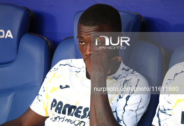 Nicolas Pepe plays during the match between RCD Espanyol and Villarreal CF, corresponding to week 7 of LaLiga EA Sports, at the RCDE Stadium...