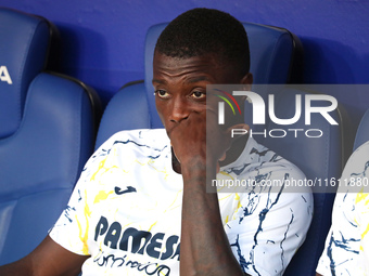 Nicolas Pepe plays during the match between RCD Espanyol and Villarreal CF, corresponding to week 7 of LaLiga EA Sports, at the RCDE Stadium...