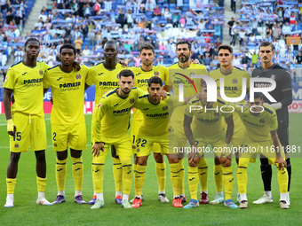 The Villarreal team during the match between RCD Espanyol and Villarreal CF, corresponding to week 7 of LaLiga EA Sports, at the RCDE Stadiu...