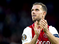 AFC Ajax Amsterdam midfielder Jordan Henderson during the match between Ajax and Besiktas at the Johan Cruijff ArenA for the UEFA Europa Lea...