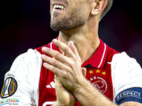 AFC Ajax Amsterdam midfielder Jordan Henderson during the match between Ajax and Besiktas at the Johan Cruijff ArenA for the UEFA Europa Lea...