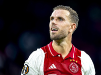 AFC Ajax Amsterdam midfielder Jordan Henderson during the match between Ajax and Besiktas at the Johan Cruijff ArenA for the UEFA Europa Lea...