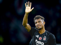 Besiktas JK defender Felix Uduokhai appears dejected after the lost game during the match between Ajax and Besiktas at the Johan Cruijff Are...