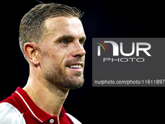 AFC Ajax Amsterdam midfielder Jordan Henderson during the match between Ajax and Besiktas at the Johan Cruijff ArenA for the UEFA Europa Lea...