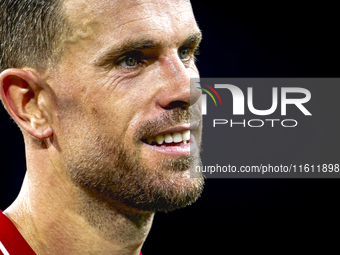 AFC Ajax Amsterdam midfielder Jordan Henderson during the match between Ajax and Besiktas at the Johan Cruijff ArenA for the UEFA Europa Lea...