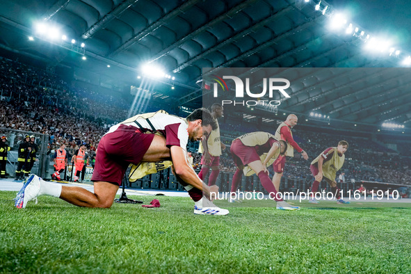 Mats Hummels of AS Roma during the UEFA Europa League 2024/25 League Phase MD1 match between AS Roma and Athletic Club at Stadio Olimpico on...