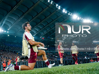 Mats Hummels of AS Roma during the UEFA Europa League 2024/25 League Phase MD1 match between AS Roma and Athletic Club at Stadio Olimpico on...