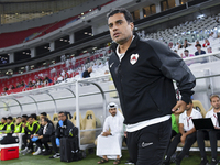 Younes Ali Rahmati, head coach of Al Rayyan SC, looks on before the Ooredoo Qatar Stars League 24/25 match between Al Rayyan SC and Al Arabi...