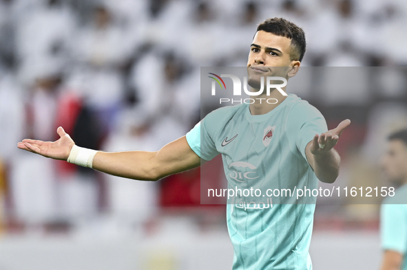 Andre Amaro of Al Rayyan SC plays in the Ooredoo Qatar Stars League 24/25 match between Al Rayyan SC and Al Arabi SC at Al Thumama Stadium i...