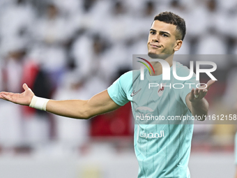 Andre Amaro of Al Rayyan SC plays in the Ooredoo Qatar Stars League 24/25 match between Al Rayyan SC and Al Arabi SC at Al Thumama Stadium i...