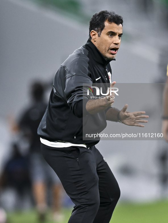 Younes Ali Rahmati, head coach of Al Rayyan SC, reacts during the Ooredoo Qatar Stars League 24/25 match between Al Rayyan SC and Al Arabi S...