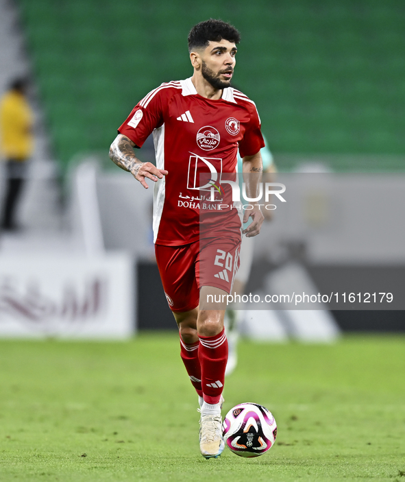 Luiz Martin Junior of Al Arabi SC plays during the Ooredoo Qatar Stars League 24/25 match between Al Rayyan SC and Al Arabi SC at Al Thumama...