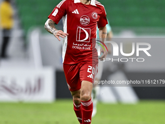 Luiz Martin Junior of Al Arabi SC plays during the Ooredoo Qatar Stars League 24/25 match between Al Rayyan SC and Al Arabi SC at Al Thumama...