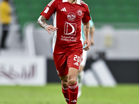 Luiz Martin Junior of Al Arabi SC plays during the Ooredoo Qatar Stars League 24/25 match between Al Rayyan SC and Al Arabi SC at Al Thumama...