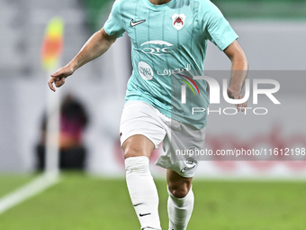 Murad Naji Hussein of Al Rayyan SC plays during the Ooredoo Qatar Stars League 24/25 match between Al Rayyan SC and Al Arabi SC at Al Thumam...