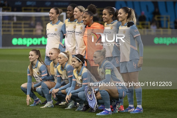 Manchester City W.F.C. during the UEFA Women’s Champions League Second Round 2nd Leg match between Manchester City and Paris FC at the Joie...