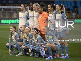 Manchester City W.F.C. during the UEFA Women’s Champions League Second Round 2nd Leg match between Manchester City and Paris FC at the Joie...