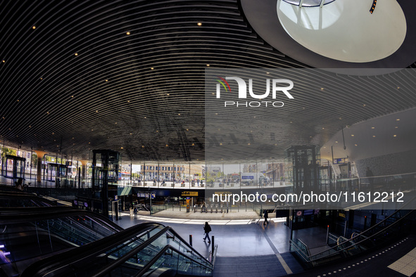 A general view of the inside of Delft Central Station in Delft, Netherlands, on September 17, 2024. 