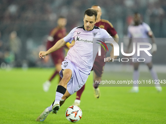 Andoni Gorosabel right-back of Athletic Club and Spain during the UEFA Europa League 2024/25 League Phase MD1 match between AS Roma and Athl...