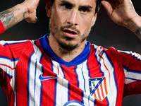 Jose Gimenez of Atletico de Madrid during the LaLIGA EA SPORTS match between RC Celta and Atletico de Madrid in Estadio Abanca Balaidos, in...