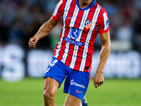 Marcos Llorente of Atletico de Madrid controls the ball during the LaLIGA EA SPORTS match between RC Celta and Atletico de Madrid in Estadio...