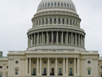 Construction starts on the Presidential Inaugural platform at the US Congress in Washington, D.C., USA, on September 25, 2024 (