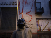 Mothers and fathers of the 43 missing Ayotzinapa students march from the Angel of Independence to the Zocalo in Mexico City, Mexico, on Sept...