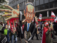 Hundreds gather for a pro-Palestinian protest in New York City, USA, on September 26, 2024, demonstrating against Israeli Prime Minister Ben...