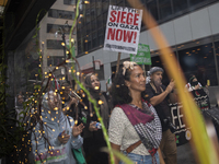 Hundreds gather for a pro-Palestinian protest in New York City, USA, on September 26, 2024, demonstrating against Israeli Prime Minister Ben...